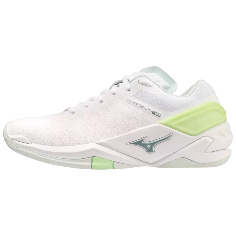 Chaussures Mizuno Wave Stealth Neo Femmes Blanches 2 Chaussures Mizuno Wave Stealth Neo Femmes Blanches – Image 2