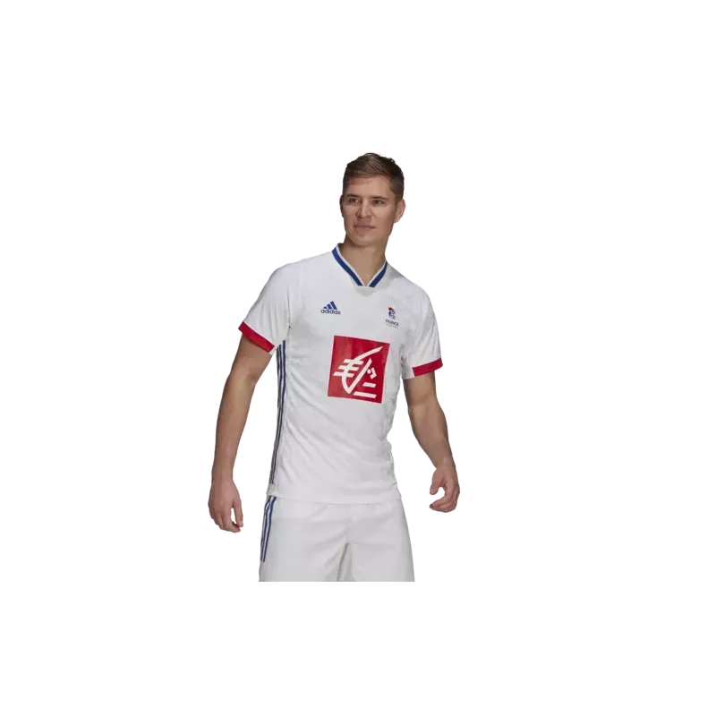 Maillot équipe De France De Handball Adidas Blanc 6 Maillot équipe De France De Handball Adidas Blanc – Image 6