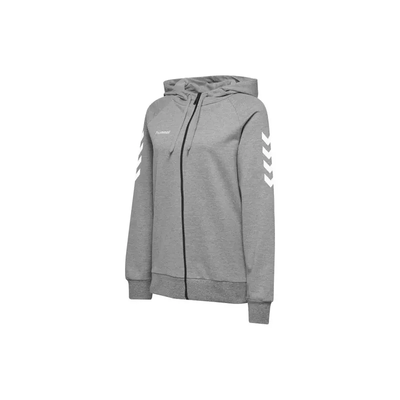 Sweat Zippé à Capuche Hummel HMLGO Femmes Gris 1 Sweat Zippé à Capuche Hummel HMLGO Femmes Gris